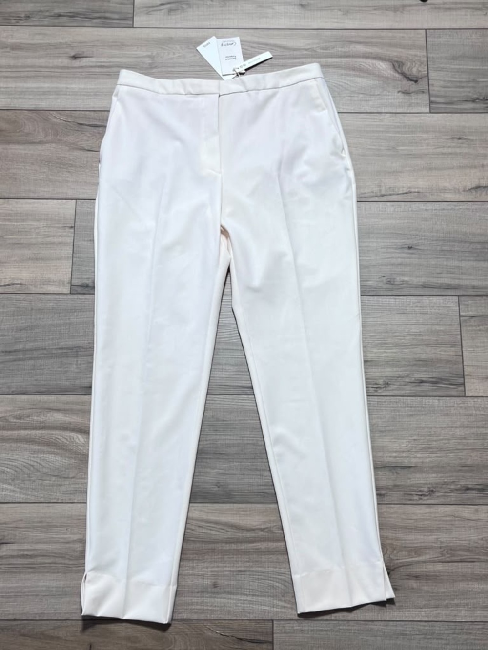 MNG Women’s Exclusive Collection Lightweight Dress Pants Size 8 Cream